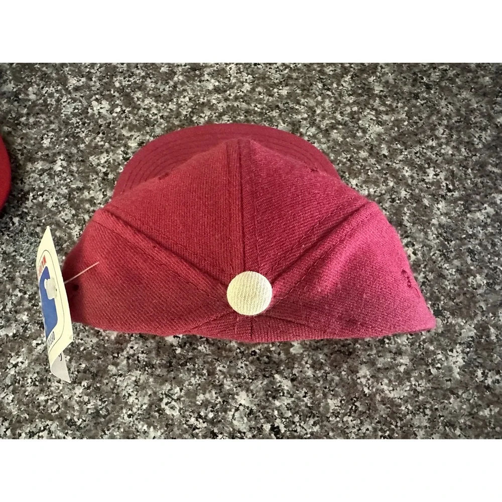 Sports Specialties Philadelphia Phillies Hat Cap Men 6 5/8 Red‎ Wool Vintage NWT